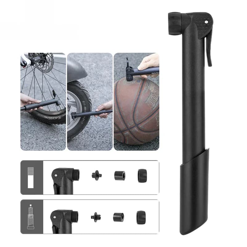 Mini pārnēsājama velosipēda sūknis 80PSI Schrader/Presta