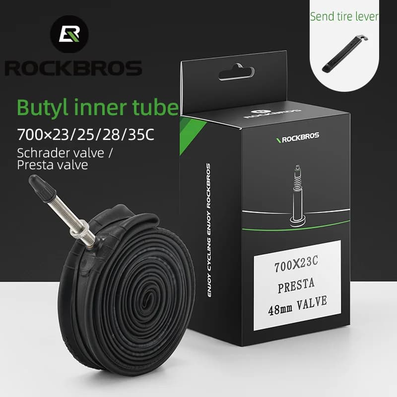700C butilgumijas velosipēda iekšējā kamera