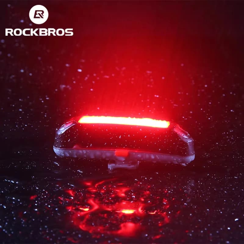 USB uzlādējama LED velosipēda aizmugurējā gaisma